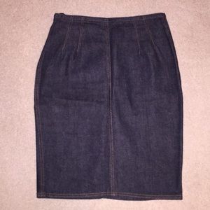 Junior Gaultier 42 vintage 80's Skirt black denim